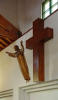 Crocifisso all'interno della chiesa di San Leonardo Murialdo in via De Sanctis 28
