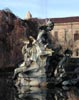 Particolare della fontana dei giardini Reali