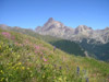 Vallone di Bellino, Val Varaita. Vista del Monviso presso il Colle della Battagliola