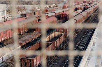 Treno alle sbarre