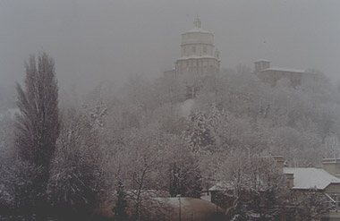 manto bianco sul monte dei Cappuccini