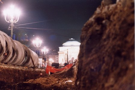 Lavori in piazza Vittorio