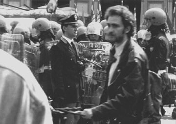 Manifestazione del Primo Maggio 1999 in P.zza S.Carlo
