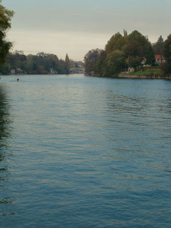 Fiume Po in autunno