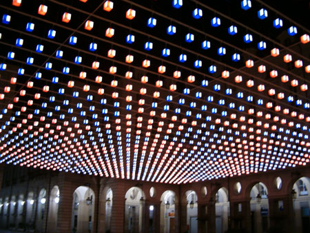 Luci d'artista in piazza Palazzo di Citt