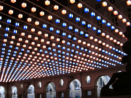 Luci d'artista in piazza Palazzo di Citt