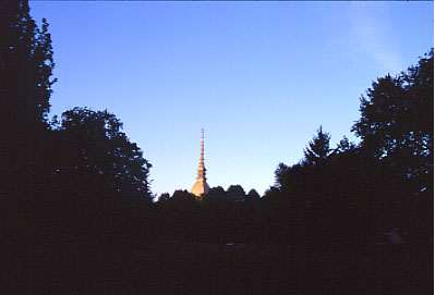 Mole Antonelliana vista dai giardini Reali