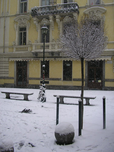 Via Barbaroux sotto la neve