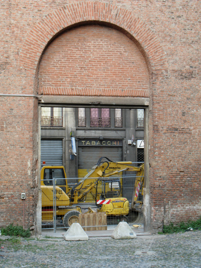 Cavallerizza, Lavori su Via Rossini