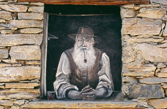 Murales Pinerolese, lungo le viuzze del paese di
Usseaux.